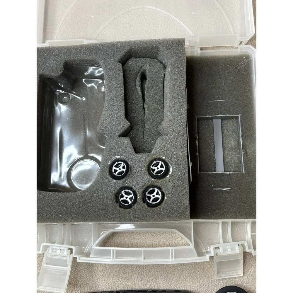 Radio Shack XMODS Silver Corvette RC Car Hot Rod Kit w/ Controller Case Works